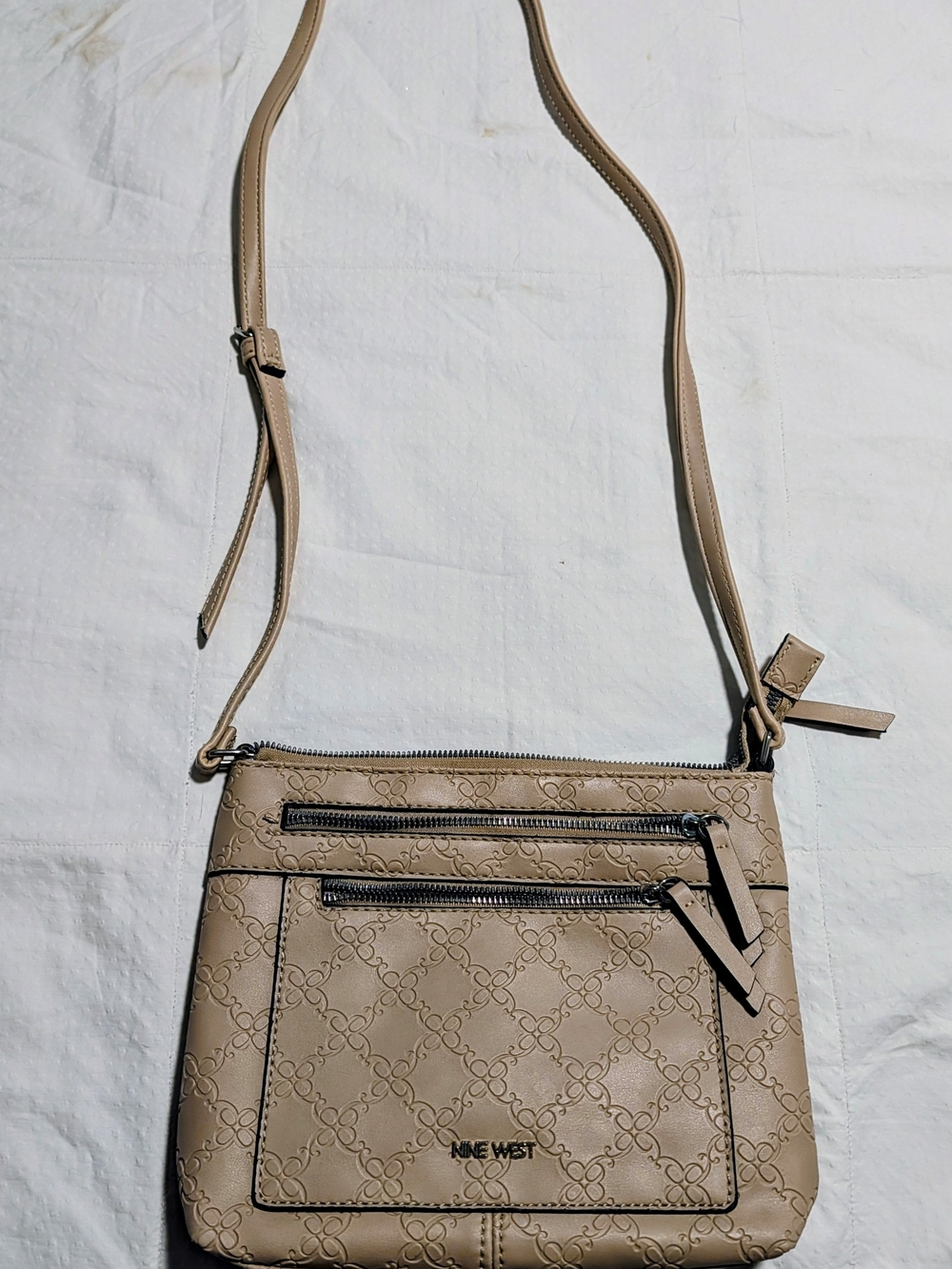 Nine West Beige Crossbody Bag